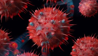 An influenza H3N2 strain virus particle