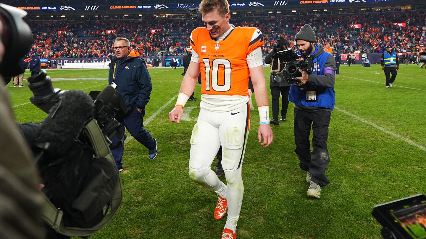 Broncos' Bo Nix out for rest of playoffs with broken right ankle
