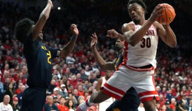 Unbeaten Arizona leads AP Top 25 poll, Nebraska hits program-best fifth