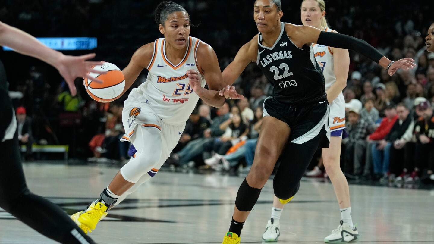 Las Vegas Aces edge Phoenix Mercury 89-86 in WNBA Finals opener