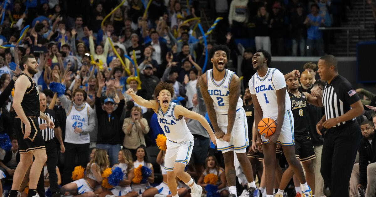 Donovan Dent, Tyler Bilodeau lead UCLA to upset of No. 4 Purdue