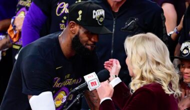 Lakers star LeBron James downplays reported rift with Jeanie Buss