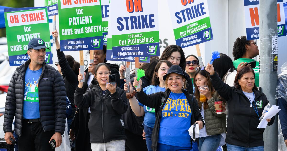 Thousands of Kaiser Permanente healthcare workers launch strike