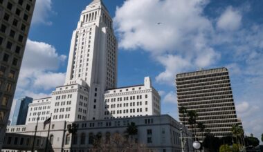L.A. City Hall rotunda, windows, menorah display damaged in break-in