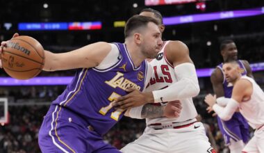 Luka Doncic scores 46 points, makes eight threes as Lakers beat Bulls