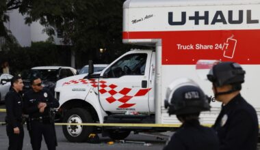 U-Haul truck drives into crowd at Westwood rally against Iran rulers