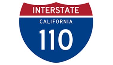 SUV strikes, kills a pedestrian walking on the 110 Freeway