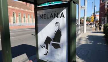 L.A. Metro relocates buses with 'Melania' ads after vandalism
