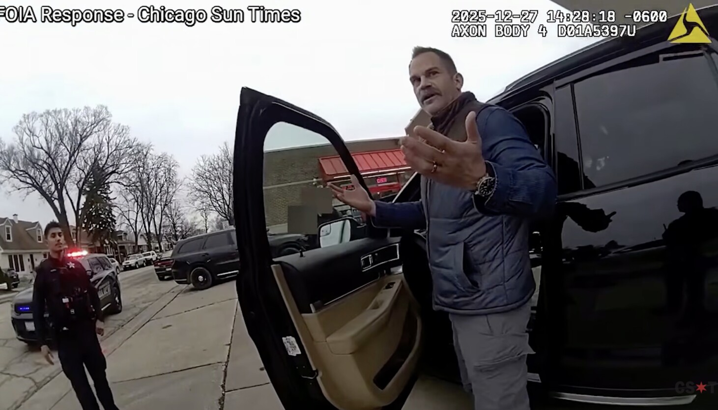 New body camera footage shows aftermath of ICE officer allegedly attacking activist near Chicago