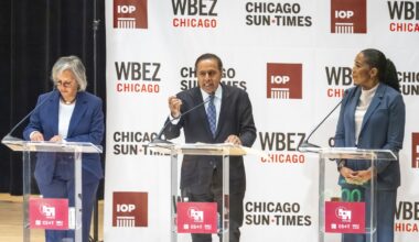 Lt. Gov. Stratton goes on attack in Sun-Times, WBEZ, UChicago debate against U.S. Reps. Kelly, Krishnamoorthi