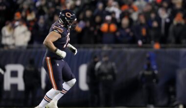 Bears lose LT Ozzy Trapilo to ruptured patellar tendon