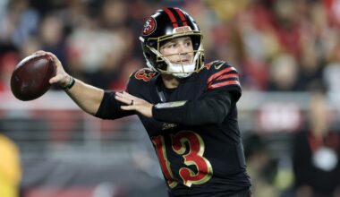 Brock Purdy shaken up on 49ers' last offensive play in loss to Seahawks