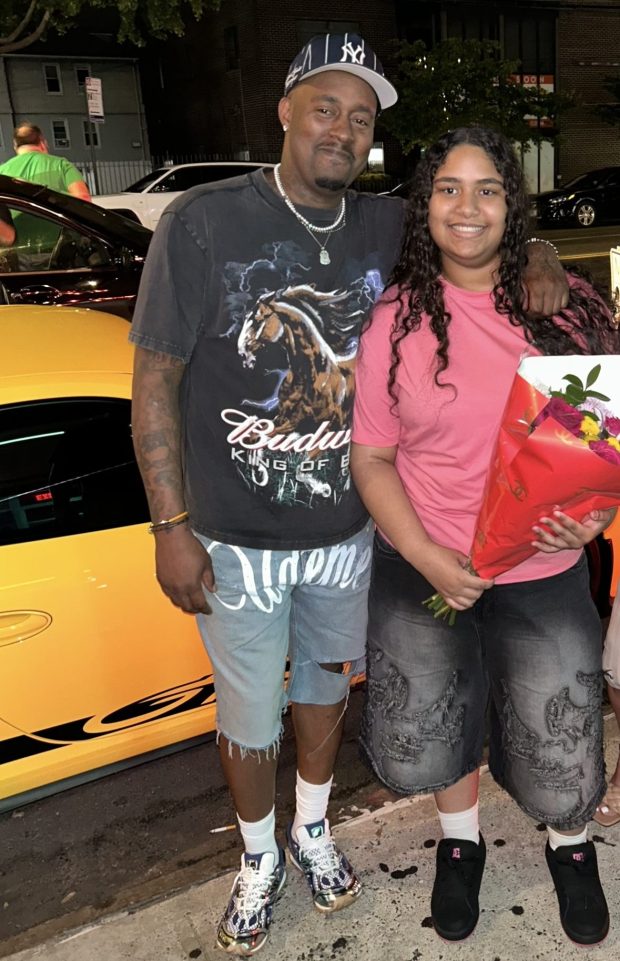 Keon Gill with his daughter Keonna Gill. (Courtesy of Mahogany Gill)