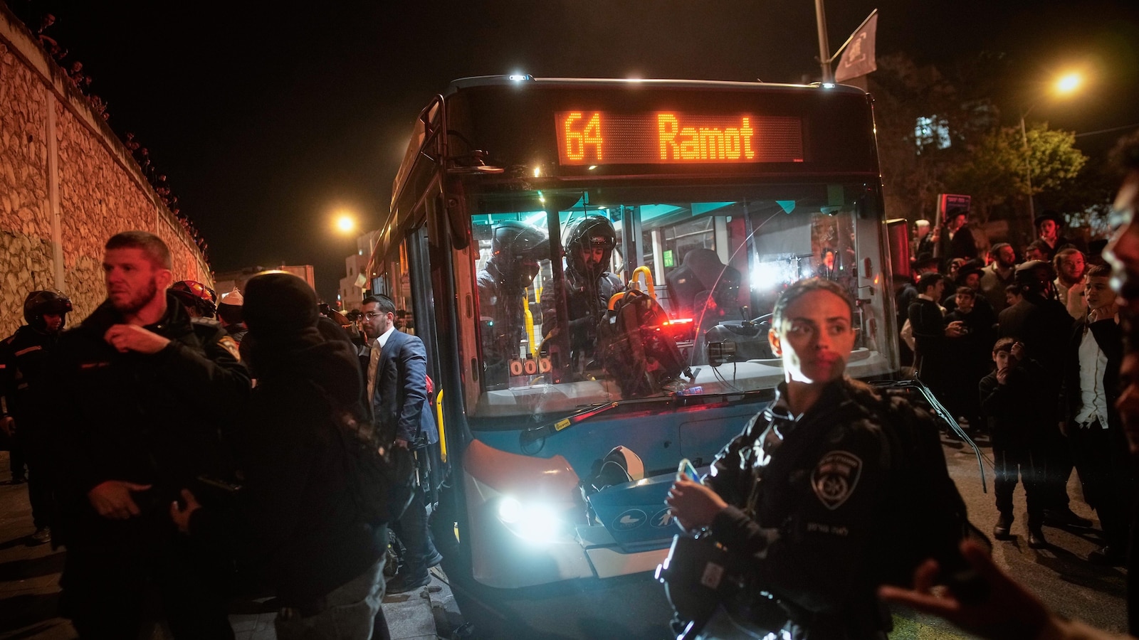 Netanyahu tries to calm tensions after Israeli bus runs over and kills ultra-Orthodox teen