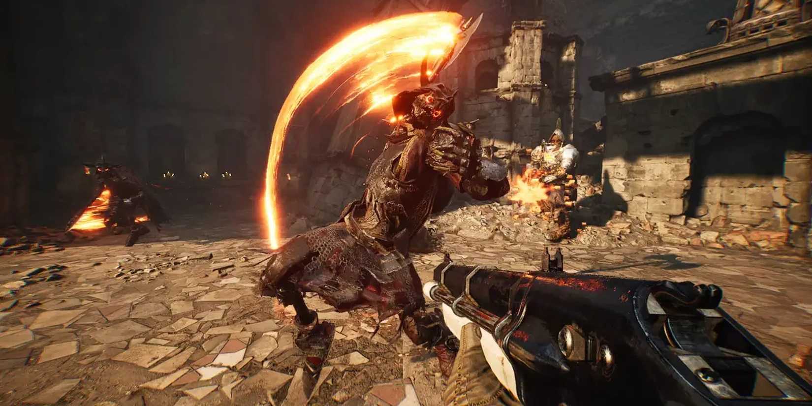 Witchfire: A Demon About To Slash The Preyer With A Sword