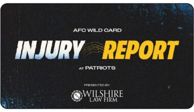 Los Angeles Chargers New England Patriots Injury Report Wild Card Round 2025