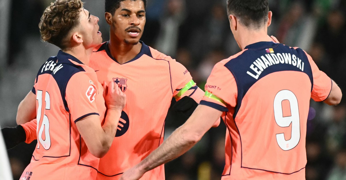 Marcus Rashford joins Lamine Yamal and Fermin Lopez in the double double club at Barcelona