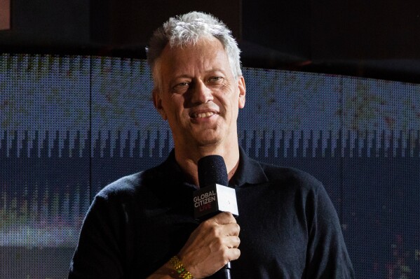 Coca Cola CEO James Quincey speaks during the Global Citizen festival, Sept. 25, 2021, in New York. (AP Photo/Stefan Jeremiah, File)