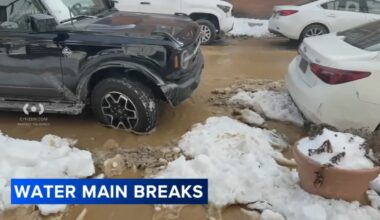 Water main breaks continue across Philadelphia amid bitter cold