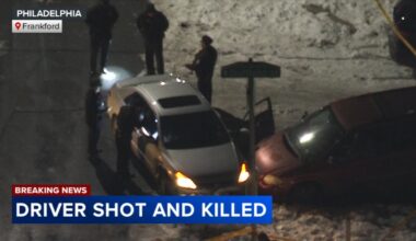 Driver shot dead along Brill Street in Philadelphia; 2 suspects seen approaching car