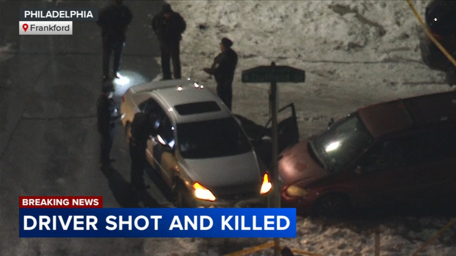Driver shot dead along Brill Street in Philadelphia; 2 suspects seen approaching car