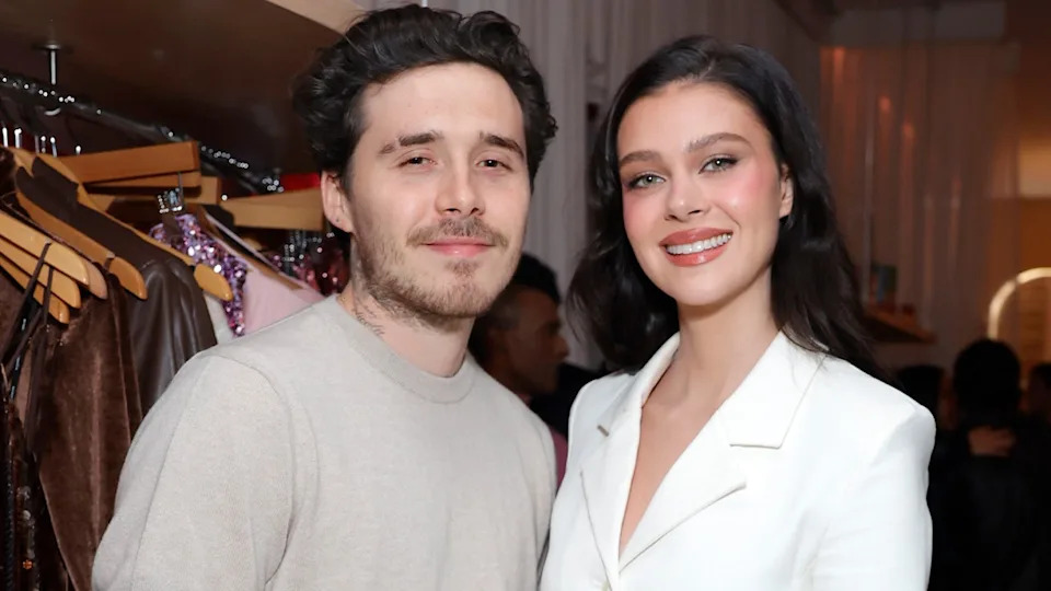 Brooklyn Beckham, Nicola Peltz at store opening