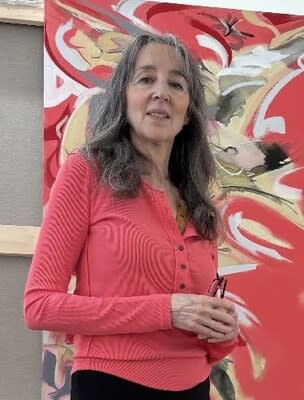 Artist Diane Green and her artwork