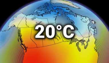 We officially hit 20 C in Canada today. Here's where