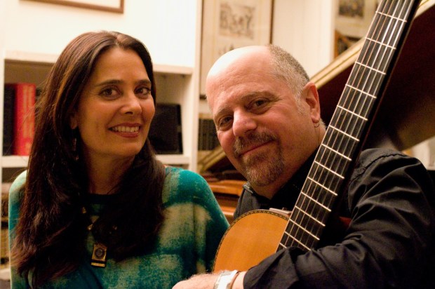 Patricia King and Orlando Haddad, the Brazilian musical husband-wife duo Minas, will entertain at the Historic Lansdowne Theater Corp.'s gala on April 10 to celebrate the completion of the $20 million restoration of the Lansdowne Theater. (COURTESY OF MINAS)