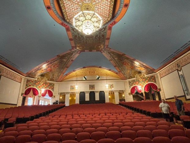 The Lansdowne Theater reopened with its century-old glory restored. (KATHLEEN E. CAREY - DAILY TIMES)