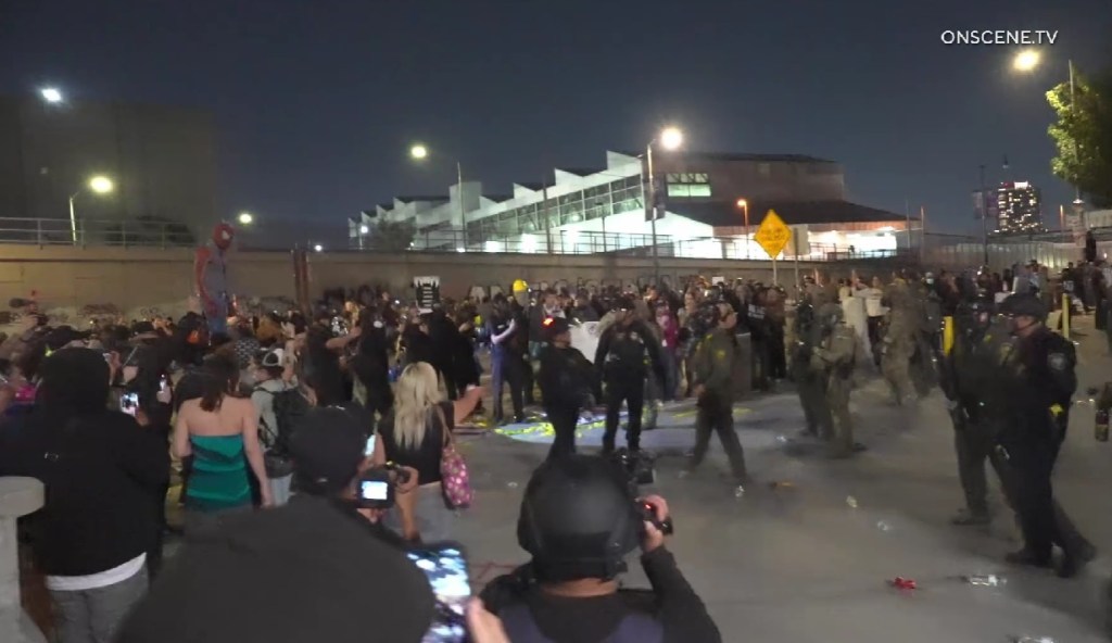 51 arrests made at anti-ICE protest in LA on Saturday night – Daily News