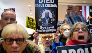 Anti-ICE protesters swarm Trump Tower in NYC, chant names of crackdown's victims