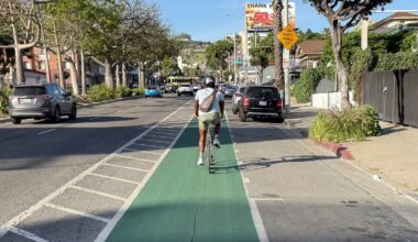Eyes on the Street: WeHo Paints All of its Bike Lanes Green