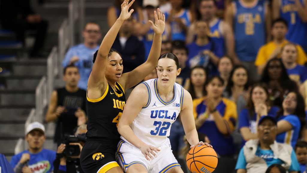 No. 2 UCLA rolls past No. 8 Iowa, extends win streak to 15