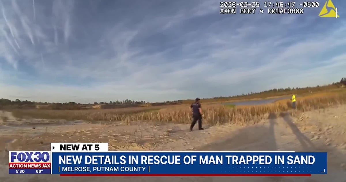 Deputy’s recognition of vehicle leads to dramatic rescue of Jacksonville man trapped in mud pit – Action News Jax
