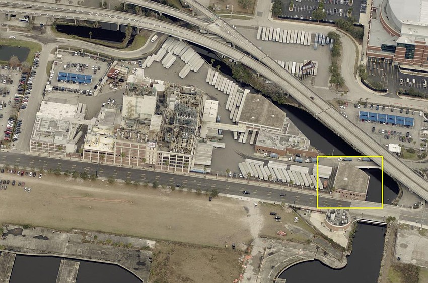 Maxwell House demolished this building at its 735 E. Bay St. complex in Downtown Jacksonville. The structure was along Bay Street just over a Hogans Creek bridge.