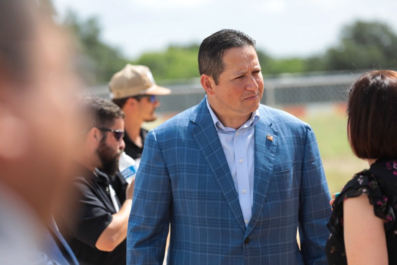 U.S. Rep. Tony Gonzales (R-TX 123) during a groundbreaking ceremony for SWRI's CAMP building for future aerospace engines.