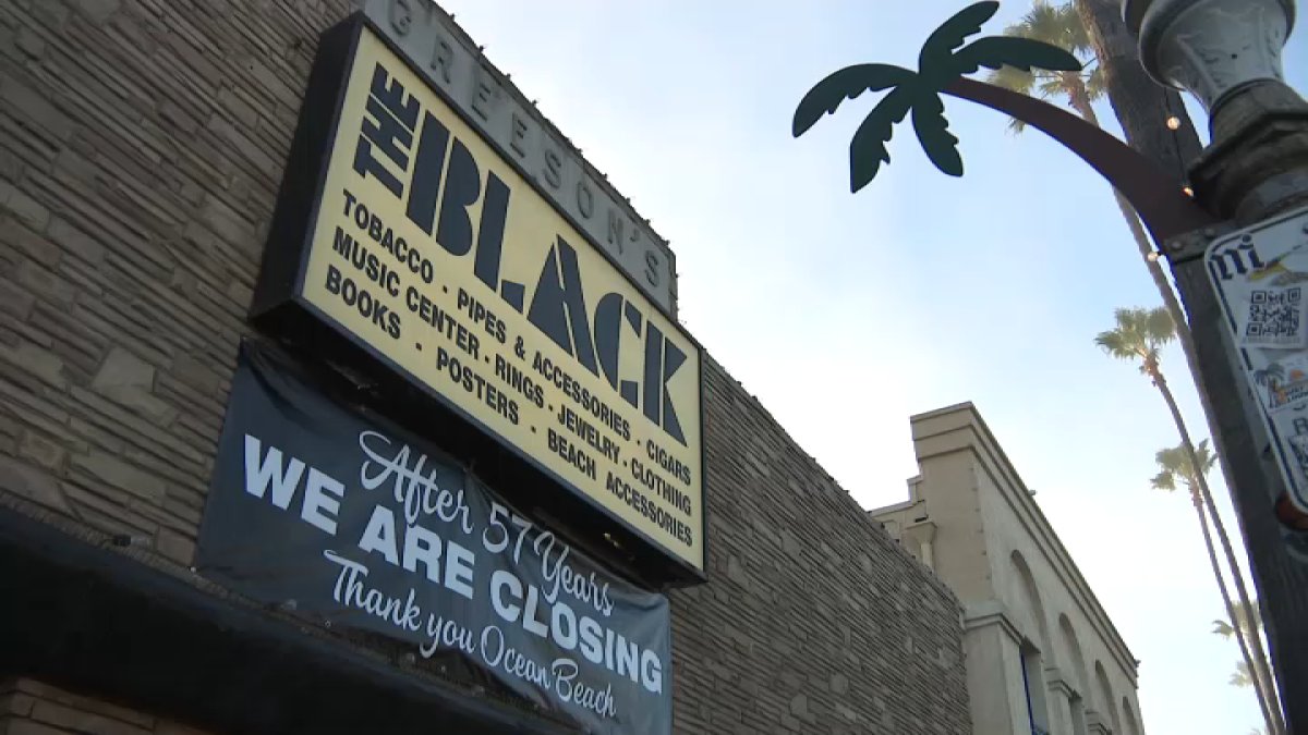 The Black smoke shop prepares to close in Ocean Beach – NBC 7 San Diego