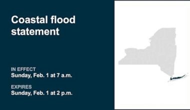 Minor Coastal Flooding Expected In New York And New Jersey