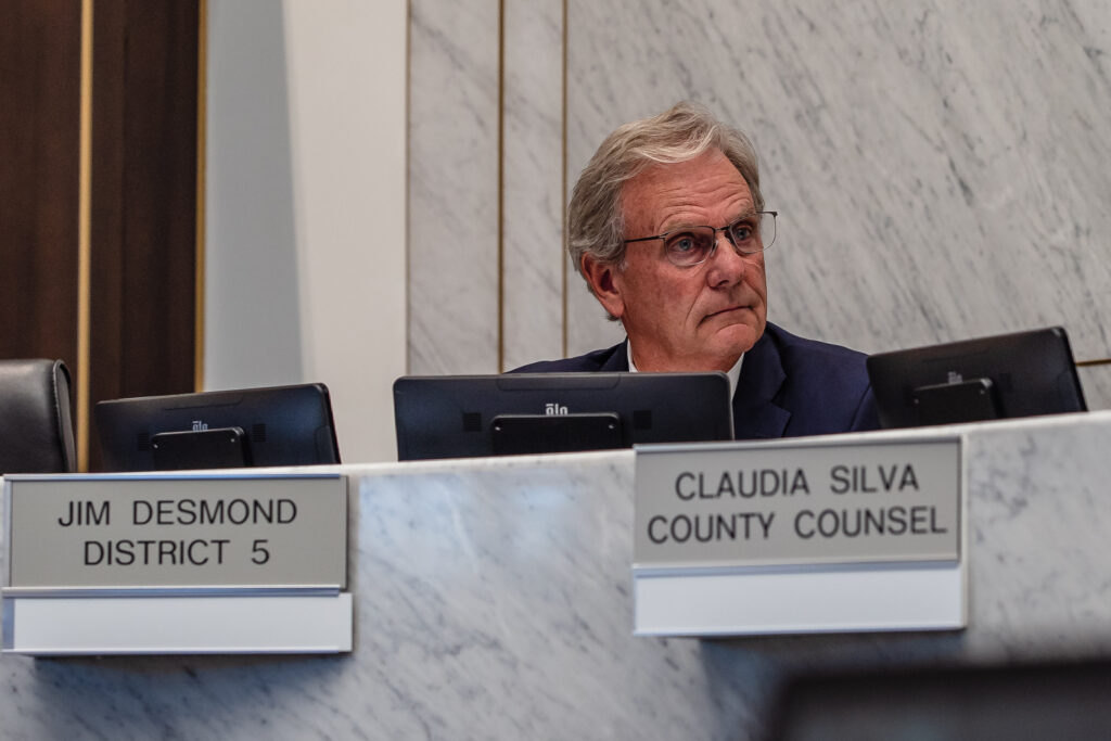 Jim Desmond, member of the San Diego County Board of Supervisors at the San Diego County Administration Building in downtown on Dec. 5, 2023.