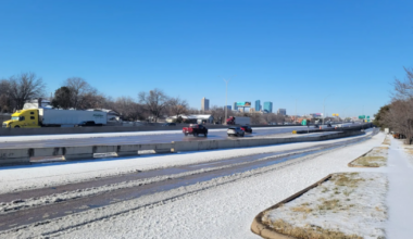 Ice-coated roads deter travel but Fort Worth Stock Show rides on