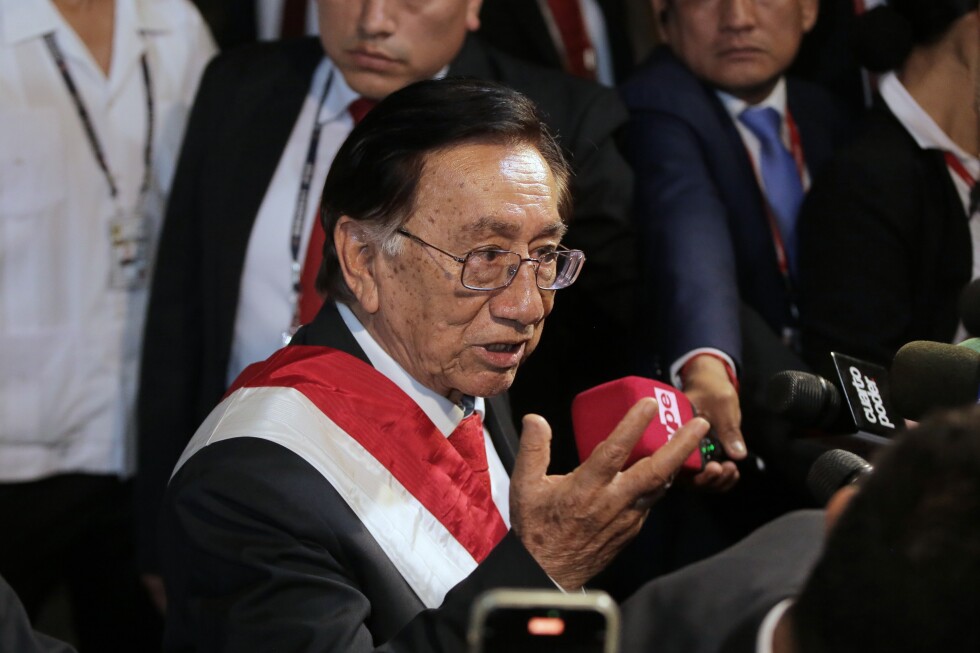 José María Balcázar becomes Peru's interim leader
