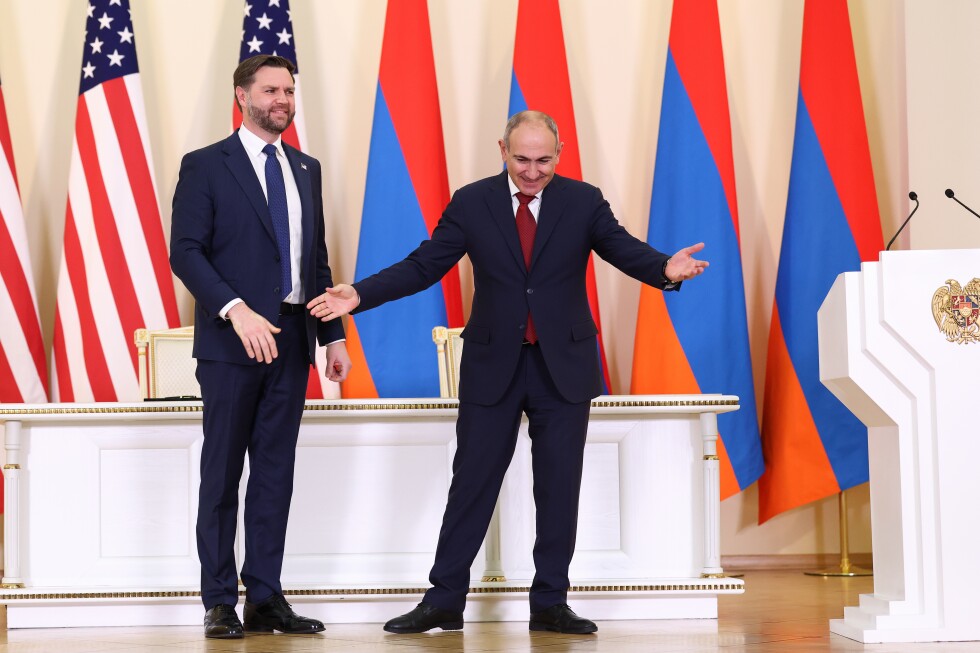 Vance is in Armenia, the 1st sitting US vice president to visit