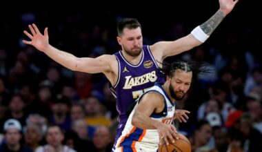 On anniversary of acquiring Luka Doncic, Lakers fall to Knicks