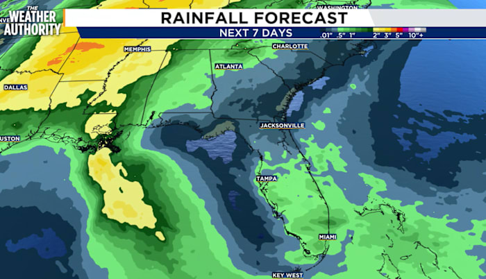 Temperatures climb but rain coverage remains isolated this week
