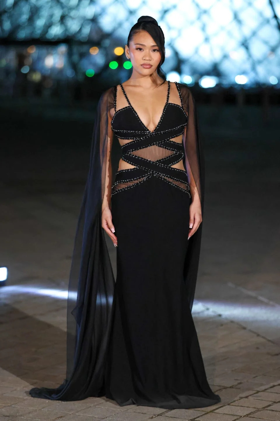 the grand dîner du louvre arrivals photocall
