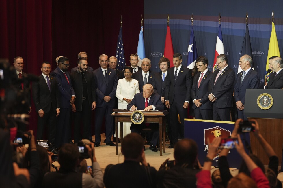 Trump urges Latin American leaders to use military action against cartels