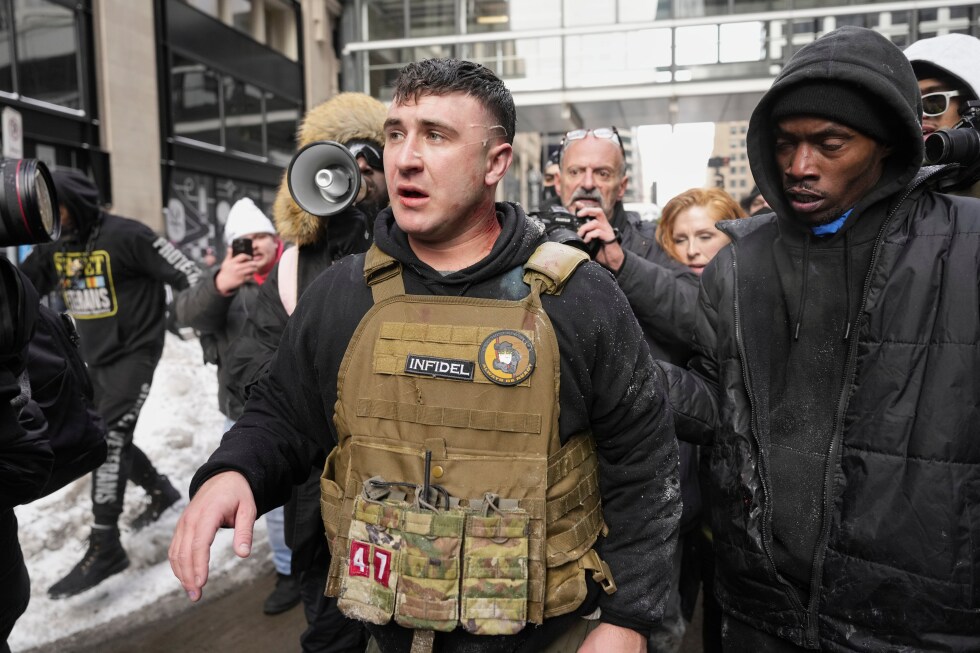 Counterprotester throws device at anti-Islam event in NYC