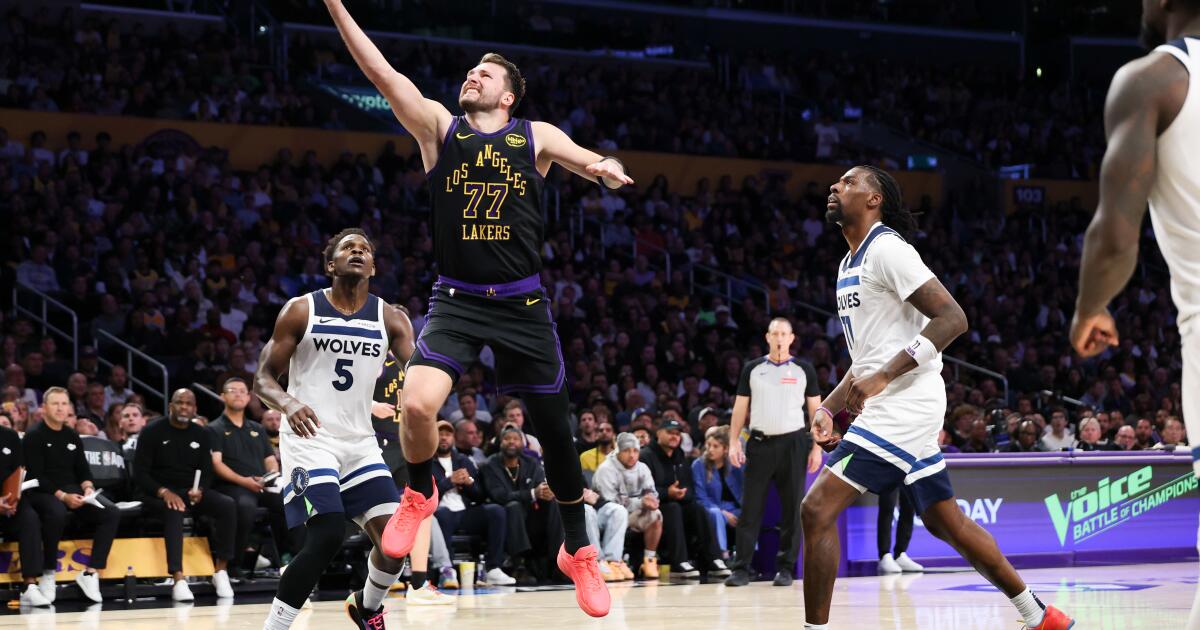 Luka Doncic has a triple-double as depleted Lakers defeat Minnesota
