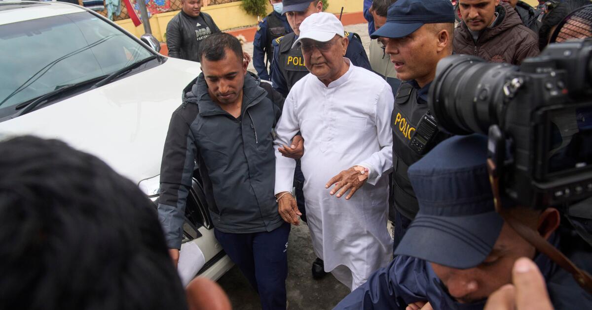 Nepal police arrest ex-prime minister over protest deaths
